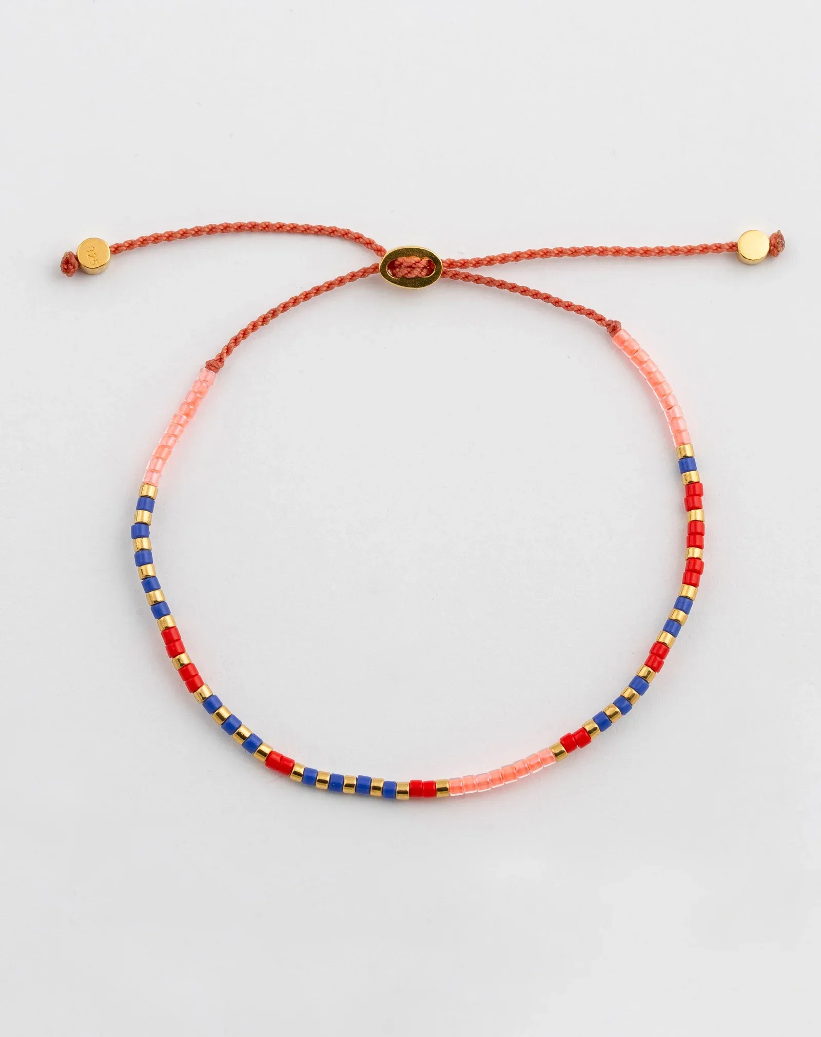 Gold morse code bead bracelet
