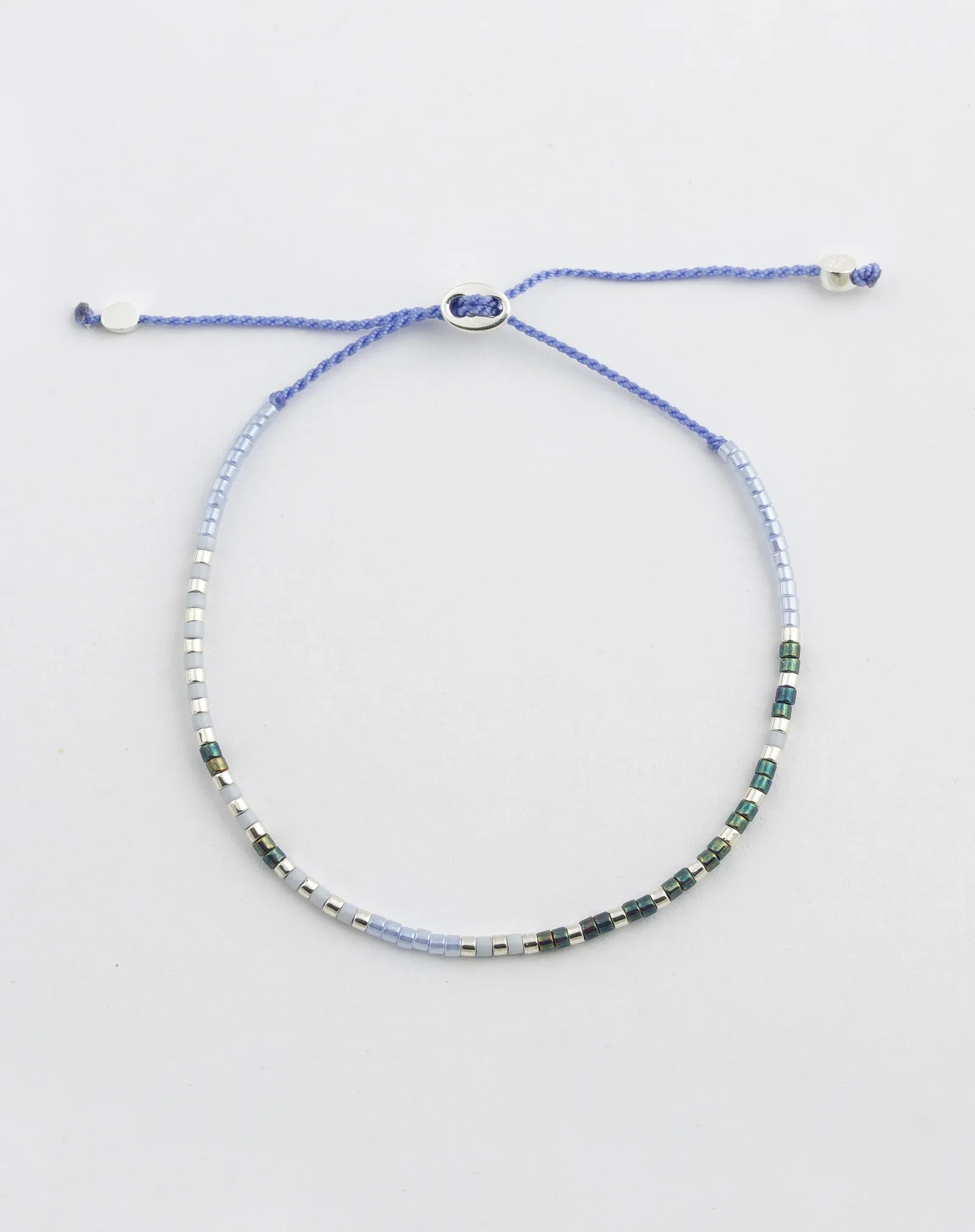 Morse Code Bracelet in silver