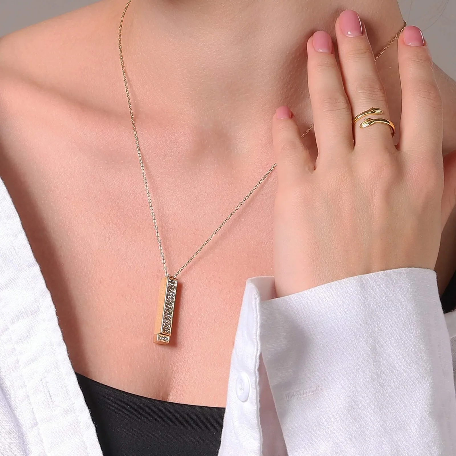 "I Love You" Necklace - Solid Gold