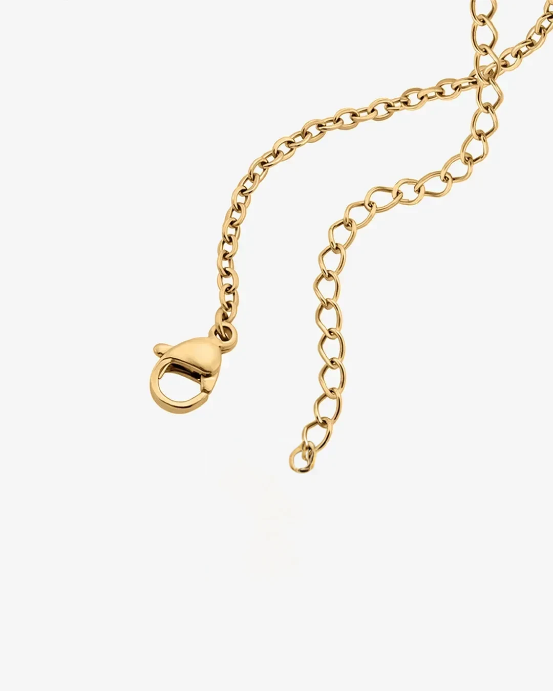 Gold script name necklace