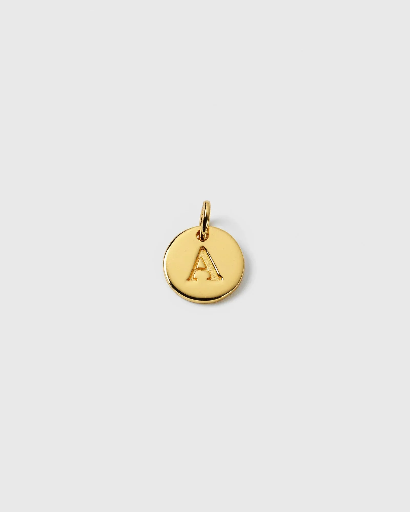 Gold plated mini letter charm