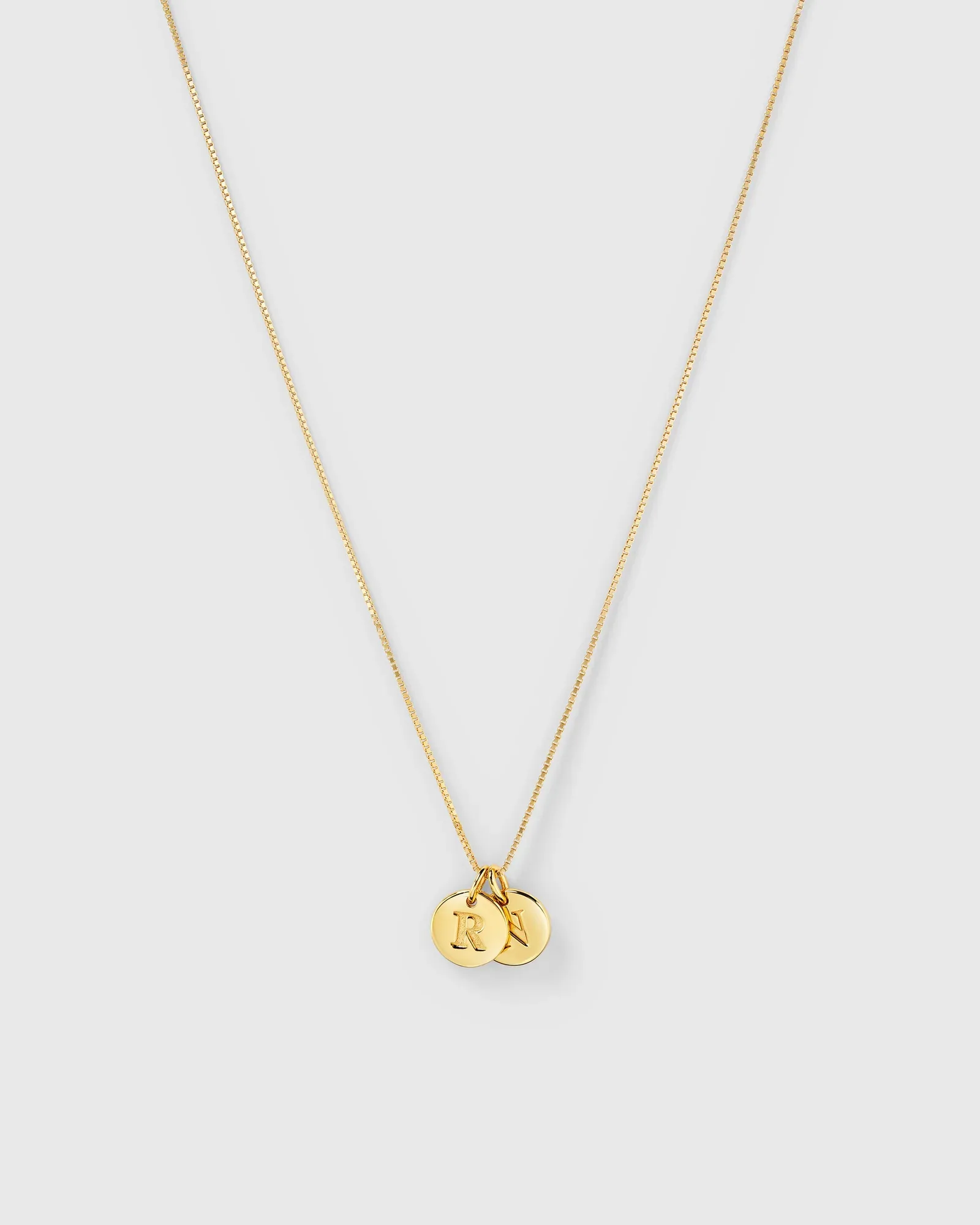 Gold plated mini letter charm
