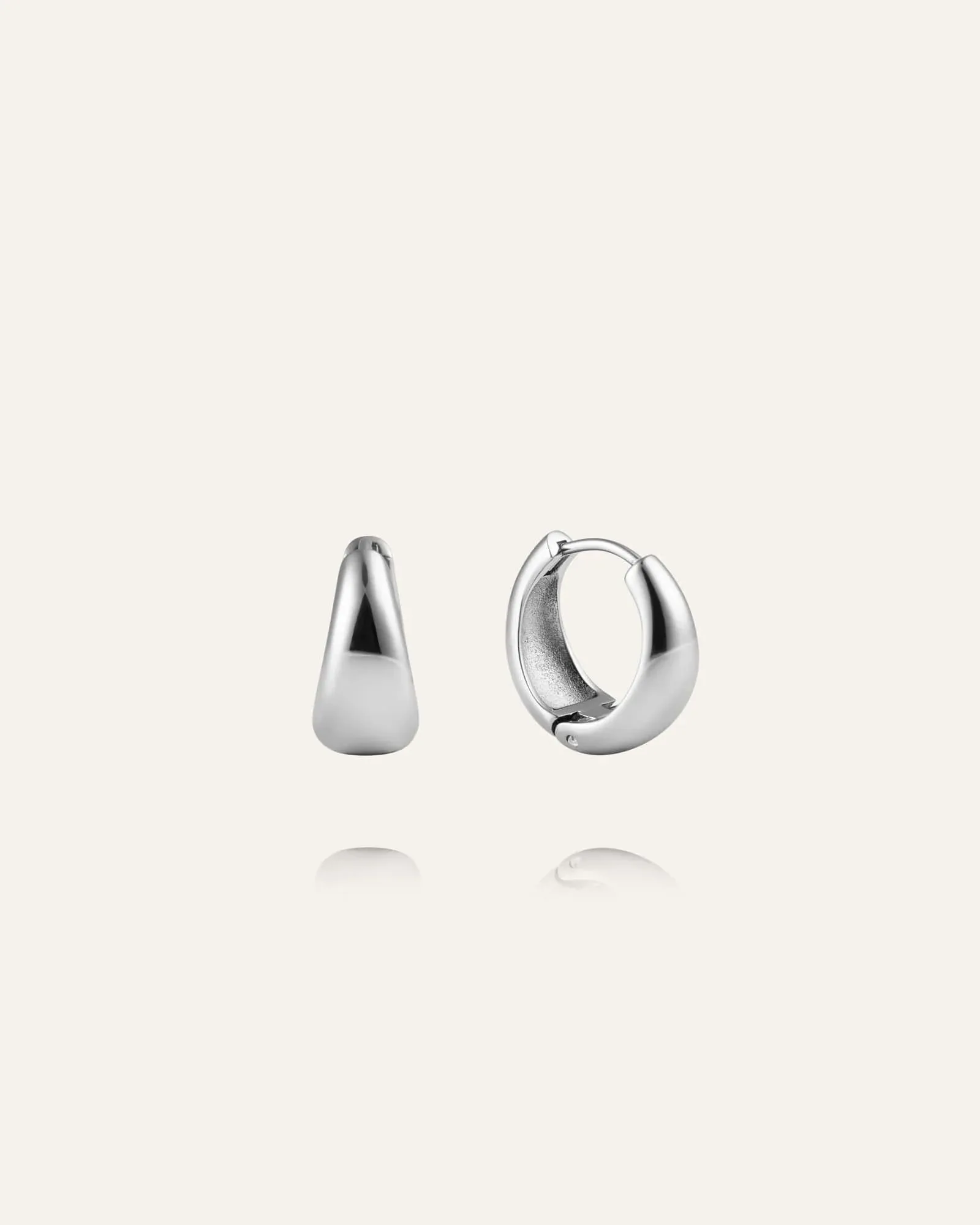 Bold Hoops in silver